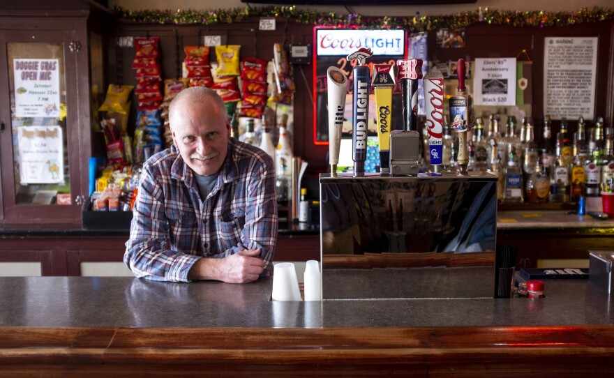 Kevin Roark has bartended at Eilers Place on and off for a decade.