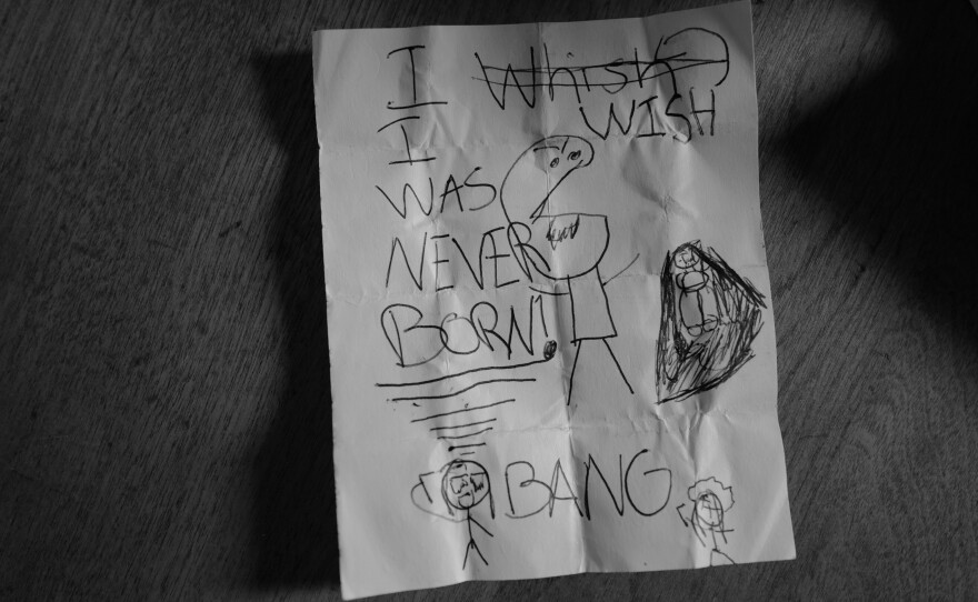 A pharmacy tech found a small folded note written by a child in a stairway of the Whidbey medical building in the fall of 2020. The other side included a will. Because she has deep roots in the community, Tabitha Sierra was able to determine the child's identity and dispatched a mental health counselor to the home.