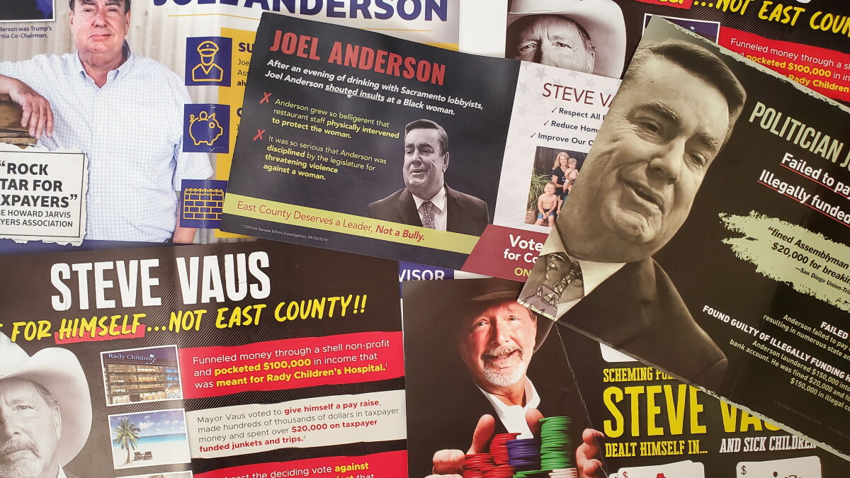 East County Supervisor Race Has Become A Battle Royale Of Attack Mailers |  KPBS Public Media
