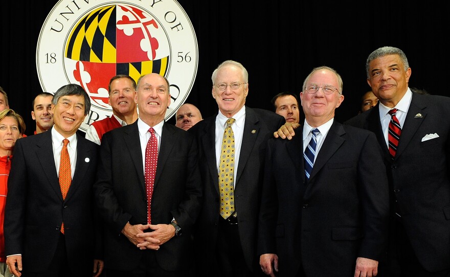 Despite the Big Ten's expansion, Frank Deford says the conference will struggle to compete with pro football in the Northeast. The conference announced the addition of Maryland and Rutgers earlier this month.