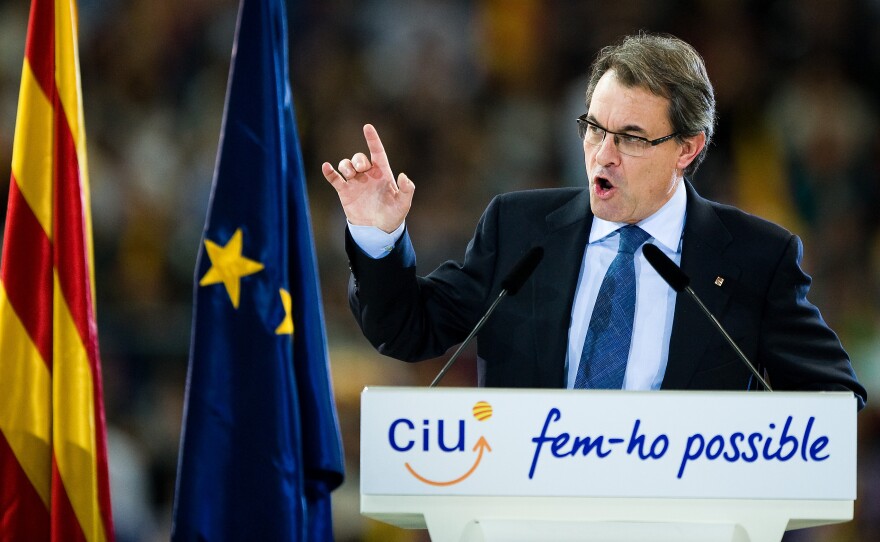 Catalonia's President Artur Mas is presiding over the region's nonbinding independence vote on Sunday. Spain opposes the ballot and insists that the Catalonia will remain part of Spain.