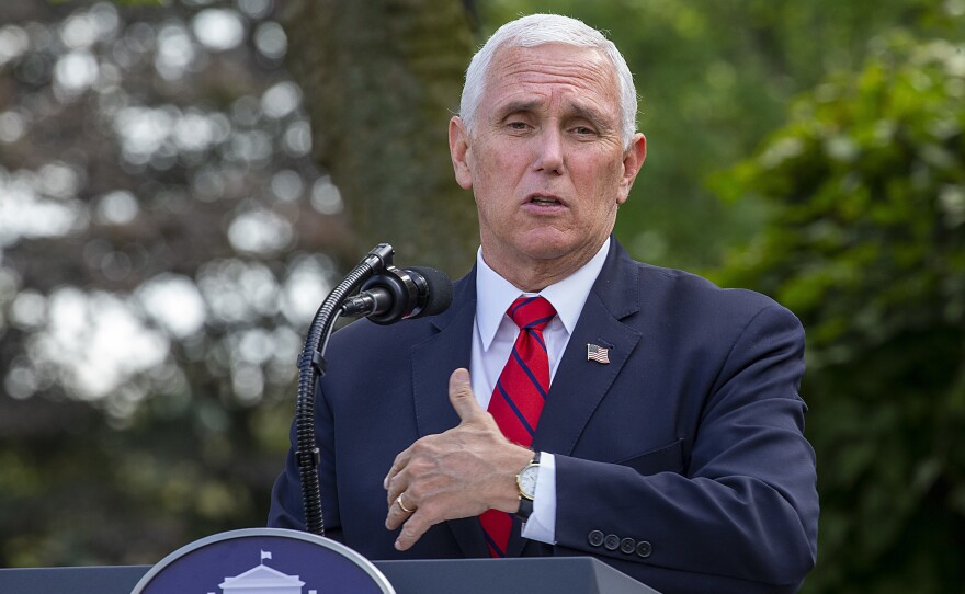 Vice President Pence, seen during a press conference at the White House on Sept. 28, will begin a campaign tour through key swing states following the vice presidential debate on Wednesday.