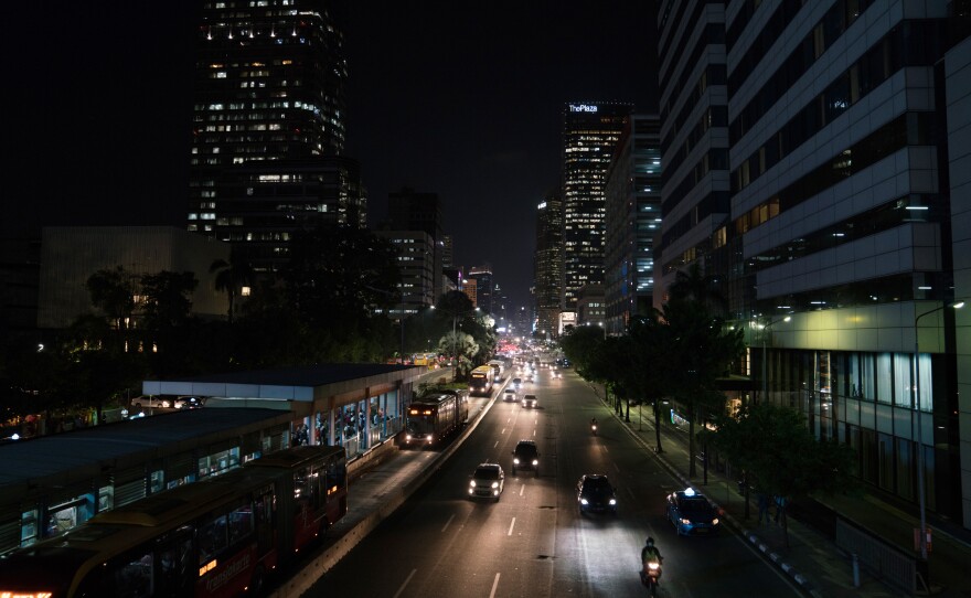 Jakarta at night