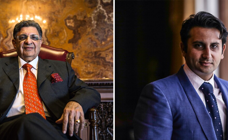Cyrus Poonawalla (left) and his son, Adar, are the founder and CEO, respectively, of the Serum Institute of India, the world's largest vaccine manufacturer. Despite its global scope, it remains a dad-and-son business. All it took to take a big pandemic gamble was a 5-minute dinner table conversation.
