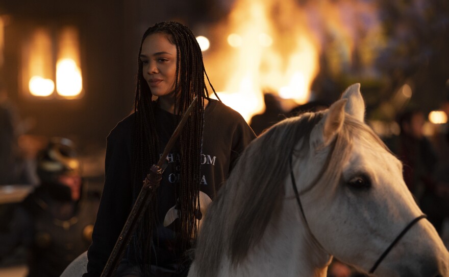 Tessa Thompson as King Valkyrie.