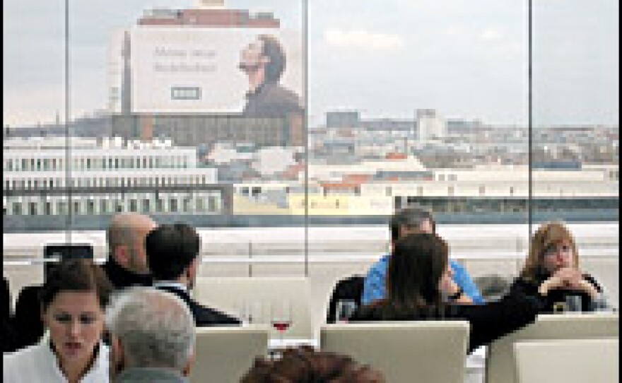The Dachgarten Restaurant atop the Reichstag affords stunning views of the city.