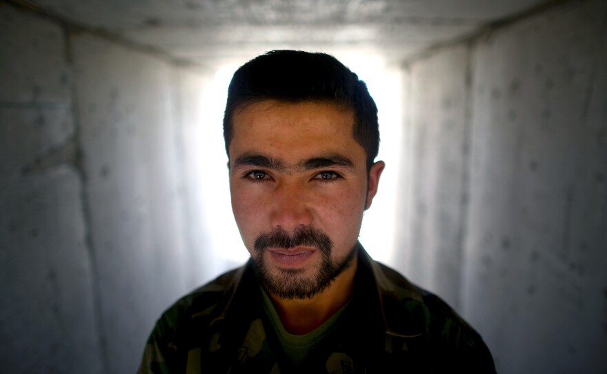 Afghan army 1st Lt. Hayatullah Frotan.