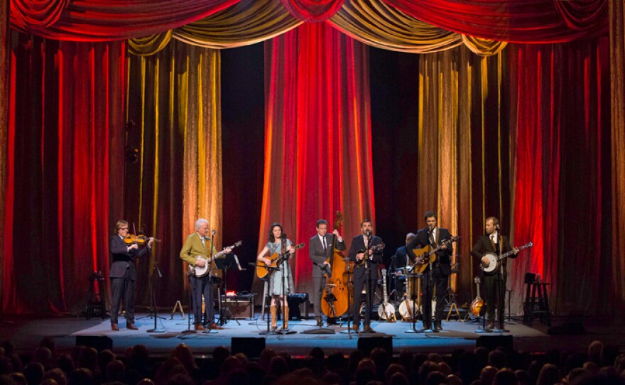 Steve Martin and the Steep Canyon Rangers featuring Edie Brickell perform live at the historic Fox Performing Arts Center in Riverside, California, 2013.