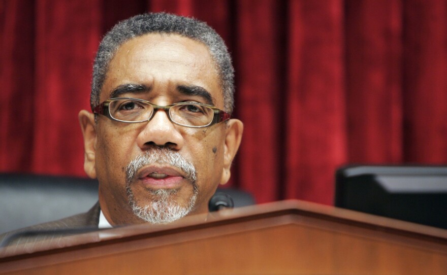 This Sept. 25, 2007 file photo shows Rep. Bobby Rush, D-Ill., delivering opening remarks during a hearing on Capitol Hill in Washington.