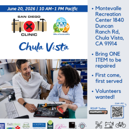 San Diego Fixit Clinic in Chula Vista
