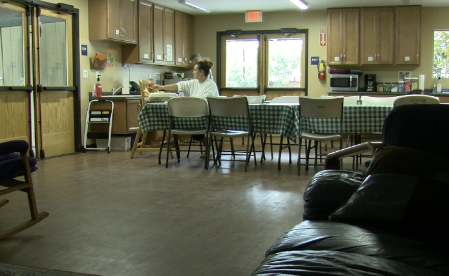 The dining room of Operation Hope's family shelter in Vista, Aug. 8, 2016.