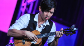 Jake Shimabukuro performs at the PBS Television Critics Association Winter Press Tour in Pasadena, Calif. on Tuesday, January 15, 2013.