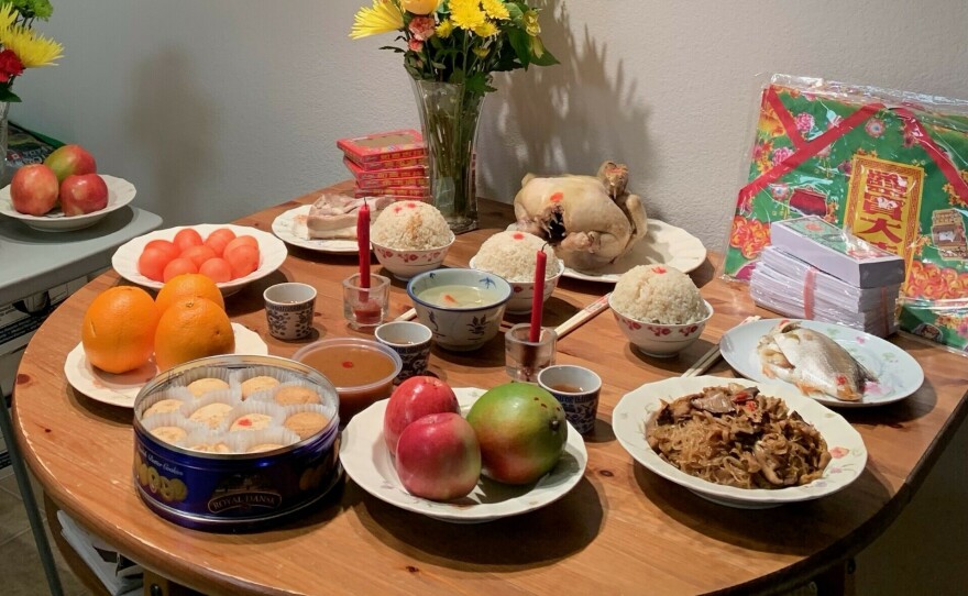 Elsy MektrakarnNguyen's family always includes Hainan chicken rice as part of their Lunar New Year table.