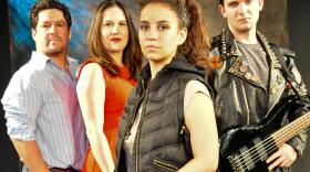 Daniela Milan, center, and cast of new play "Lesson 443."