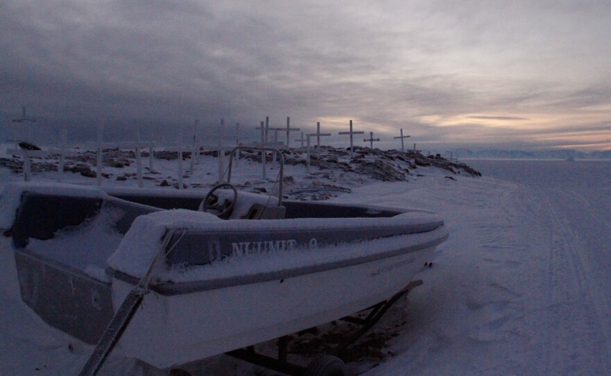 Ittoqqortoormiit is icebound most of the year. Even with receding sea ice, ships can visit only in the summer, when the town is resupplied with food and passing cruise ships bring tourists.