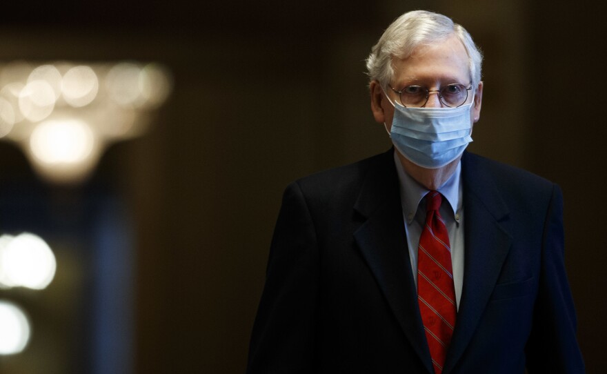 "At long last, we have the bipartisan breakthrough the country has needed," Senate Majority Leader Mitch McConnell, R-Ky., said on the Senate floor Sunday evening.