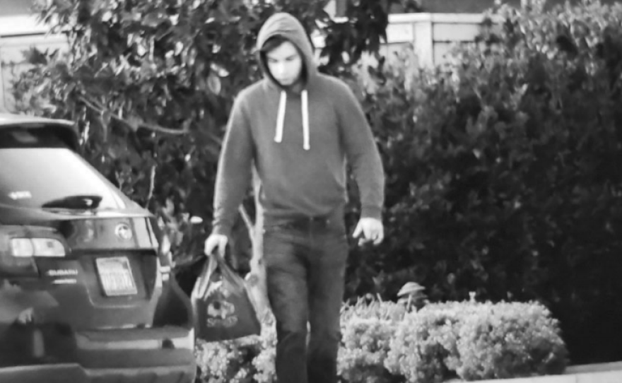 The FBI started investigating UCLA student Christian Secor in late January, after receiving tips about his alleged involvement in the U.S. Capitol riot. This surveillance photo of Secor is cited in the government's application for a search warrant.