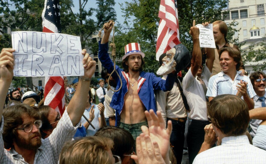 Anti-Iran protest in the U.S., 1979.