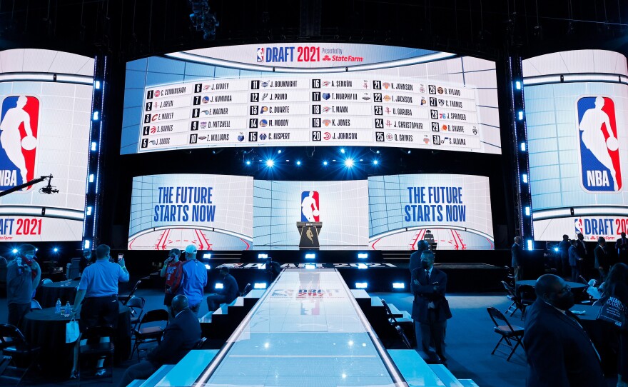 The top pick in the 2021 NBA draft was Oklahoma State's Cade Cunningham. He signed a four-year contract with the Detroit Pistons for $45.6 million.