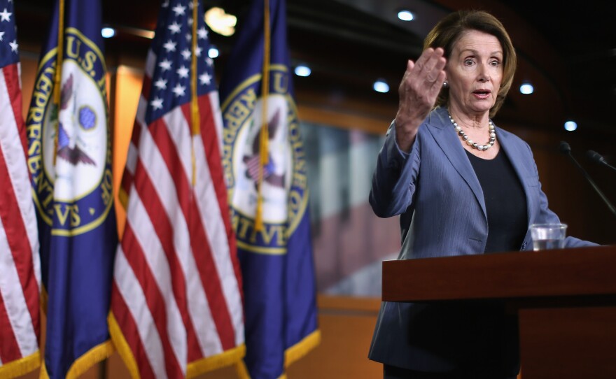 "Republicans have been very much against Amtrak for a very long time," Democratic Leader Nancy Pelosi said.