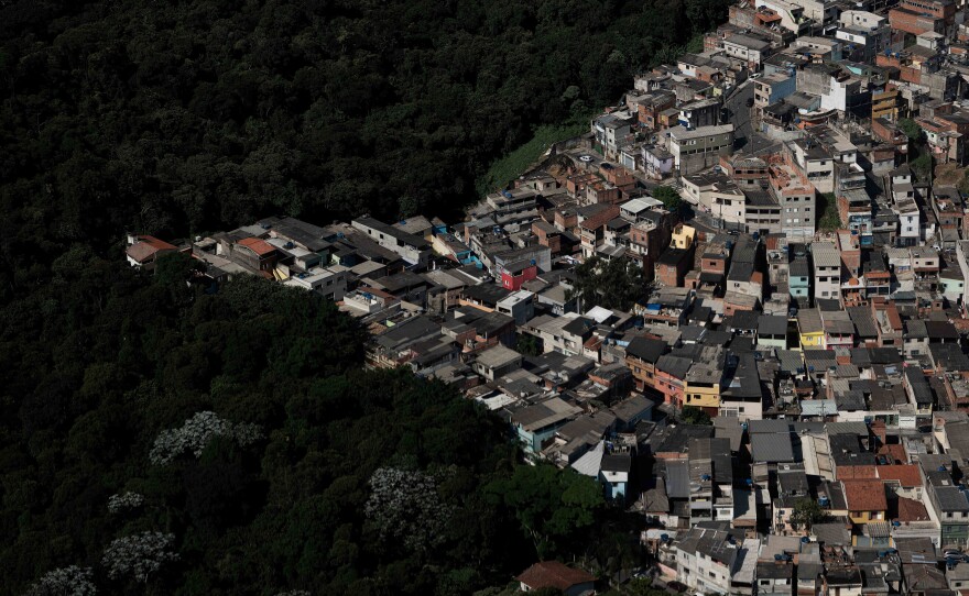 <strong>Sao Paulo, Brazil. 2021:</strong> The human relationship with geography modifies the landscape, giving it a social and economic meaning. An important issue in times of climate emergency is the relationship between human beings and geography.