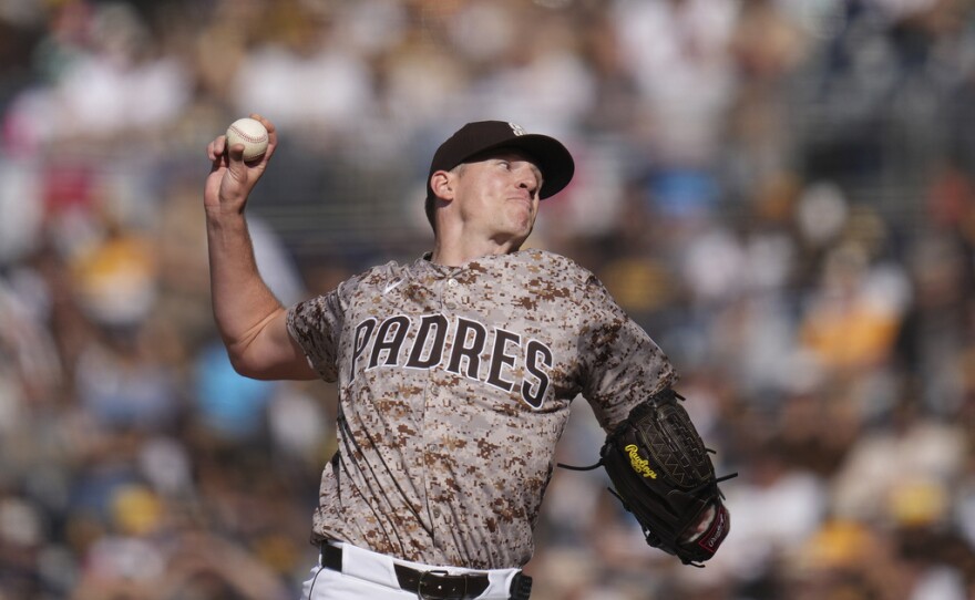 Pivetta brilliant in debut for Padres, who beat Braves 5-0 for 4-game sweep | KPBS Public Media