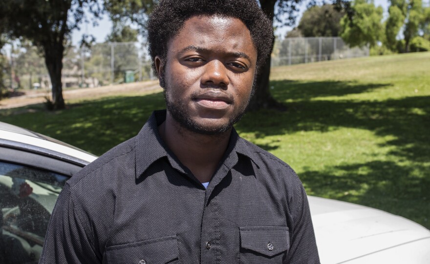 Tamba Fallah, photographed on June 20, 2017, is a former New Arrival Center student at Crawford High School in San Diego. The Liberian native moved to San Diego as a refugee in 2009.