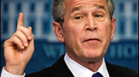 President Bush discusses the National Intelligence Estimate report on Iran at a White House news conference.