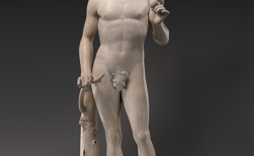 This sculpture of Adam, made by Tullio Lombardo in the late 15th century, fell and broke into several pieces when its pedestal collapsed in 2002. It has since been completely restored.