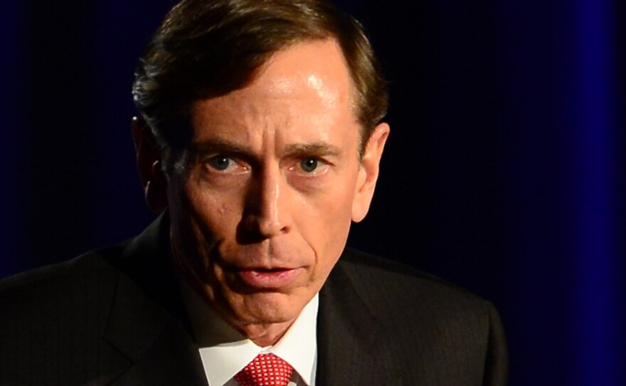 Former CIA director and retired Gen. David Petraeus during his address Tuesday at the University of Southern California.