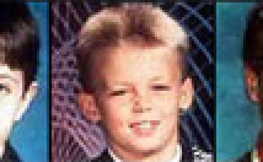 The victims were all eight years old. From left, James Moore, Steven Branch and Christopher Byers.