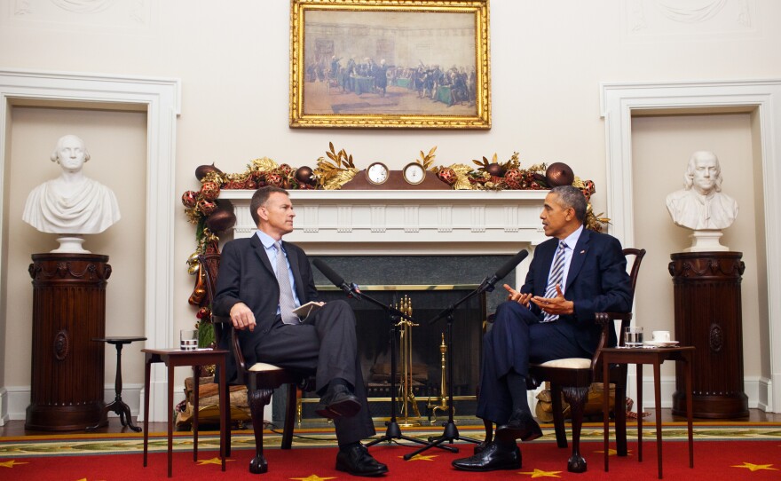NPR's Steve Inskeep interviews President Obama at the White House.