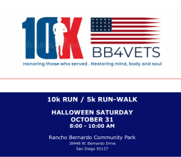 5K/10K Run on 31 October - Support Mental Wellness for Veterans