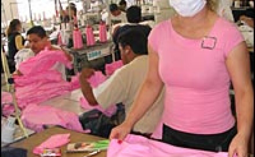 American Apparel factory worker Irene Hernandez, 29, is originally from Durango, Mexico.