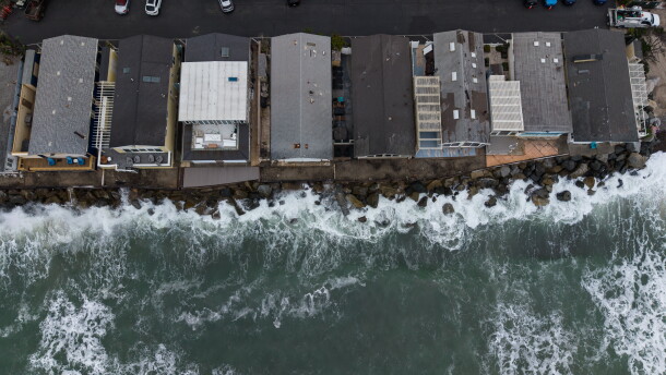 Oceanfront homes sit along the coastline near North Beach in San Clemente, Calif., Friday, Sept. 18, 2026.