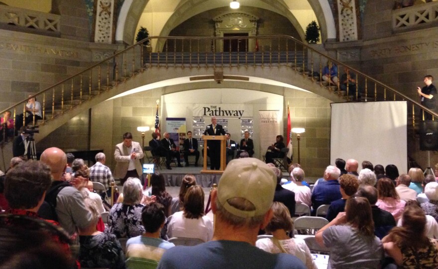 Supporters of the proposed constitutional amendment lobby Missouri legislators on Tuesday in Jefferson City.