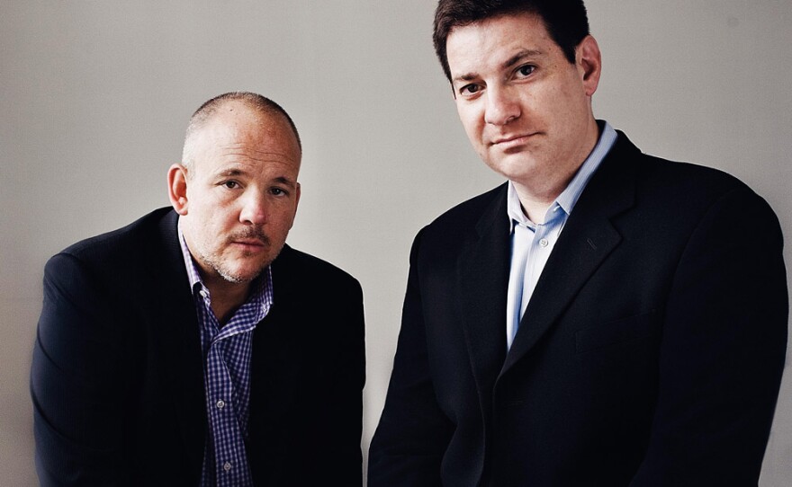 John Heilemann (left) is a writer for <em>New York</em> magazine. Mark Halperin is editor-at-large and senior political analyst for <em>Time</em> magazine.