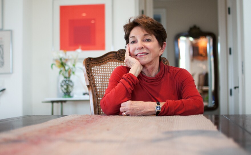 Sue Freeman, at her home in Laguna Beach, Calif., had suffered from macular degeneration. "One day, I looked down and I could see my watch," she said. "I probably hadn't seen it in about a year and a half or two. And I could see. So that was exciting for me. And I remember saying, 'Oh my goodness. I can see my watch. I can actually tell time."