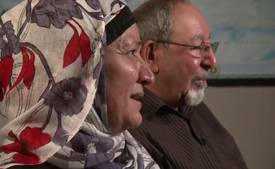 Thabit Kahalaf and Nisreen Hasan, Iraqi refugees who say their son was kidnapped by Al Qaida.