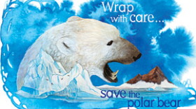 A picture of one of the endangered species condoms being handed out by the Center for Biological Diversity.