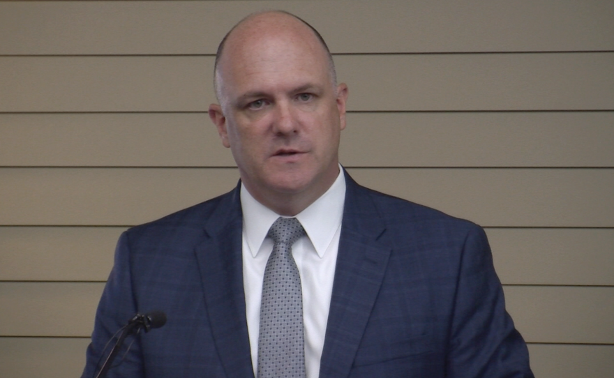 Steve Berberich, president and chief executive officer of California Independent System Operator Corp. (ISO), speaks to the media during a press conference, June 24, 2016.