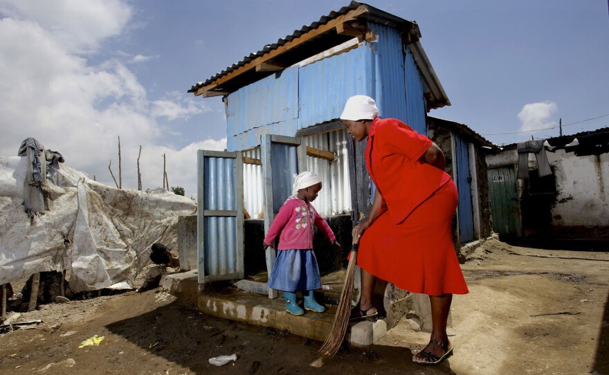 "Parents enroll their kids here because of our child-friendly toilets," says Eunice, the co-founder of a Kenyan school with latrines designed specially for kids.