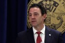 Supervisor Nathan Fletcher is seen during a press conference at the County Administration Building. March 14, 2023.