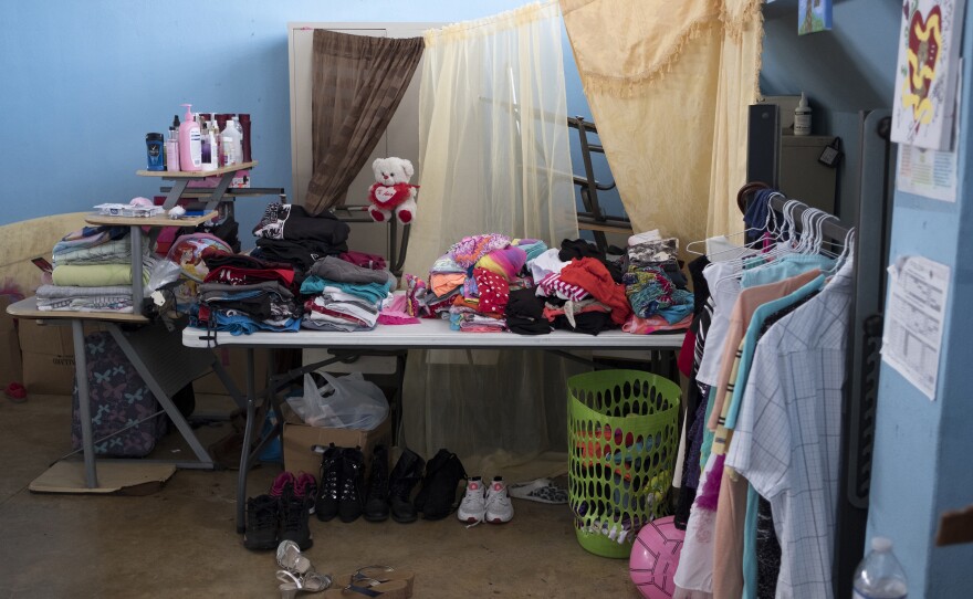 Personal possessions are organized at Liberata Iraldo.