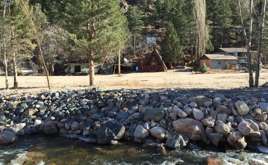 Chapel of the Interlude was damaged in 2013 when the Big Thompson River swelled outside its banks, depositing mud, sticks and debris inside the building.