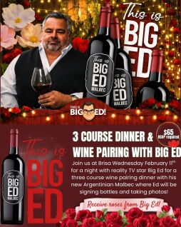 3 Course Wine Pairing Dinner With Big Ed