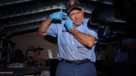 Dub Lawrence recreates police standoff with his son-in-law Brian Wood.