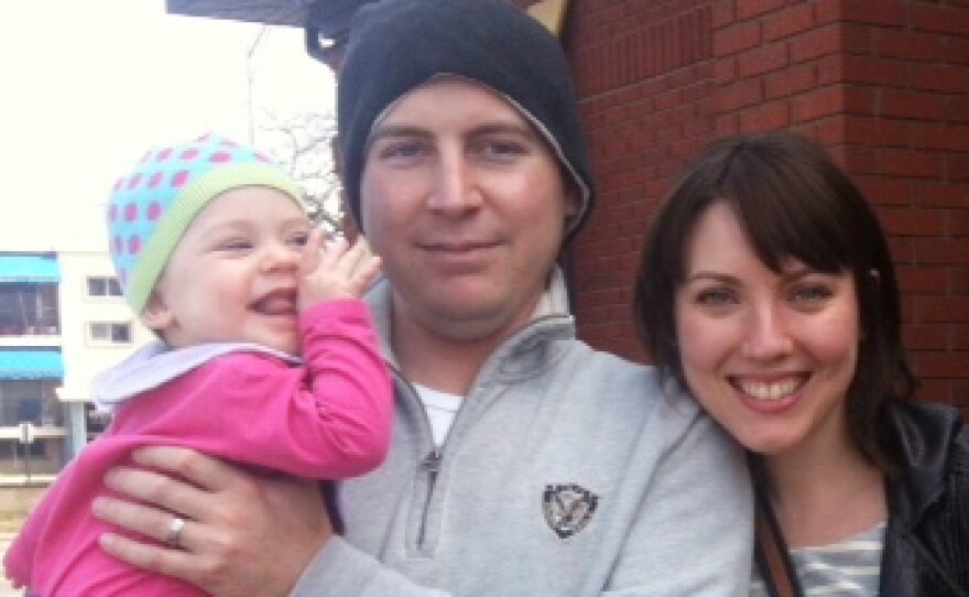 Tim Williams and Rebecca Murray, of Chicago, with their daughter, Margaret (Mugs) Williams.