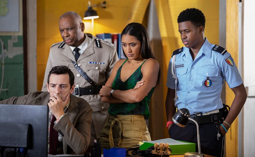 DI Neville Parker (RALF LITTLE), Commissioner Selwyn Patterson (DON WARRINGTON), DS Florence Cassell (JOSEPHINE JOBERT), Marlon Pryce (TAHJ MILES)Episode 1