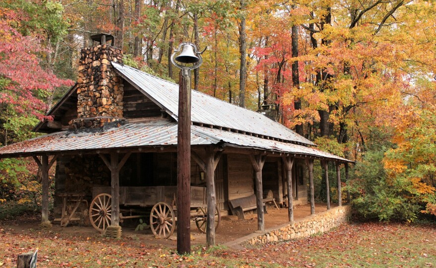 The buildings at the 106-acre Foxfire Museum & Heritage Center near Black Rock Mountain in northern Georgia were all moved from their original locations or built from scratch using traditional techniques.